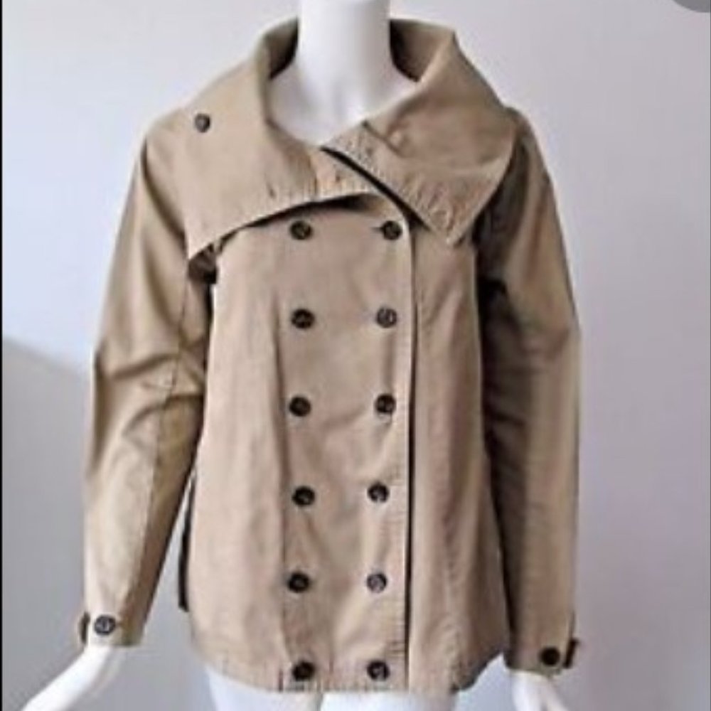 🧥Anthropologie NWT Camel Cotton Jacket, L - Picture 6 of 6
